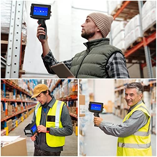 Handheld Printer Portable 1580P1 with 4.3 Inch Touch Screen Quick-Drying Handheld Inkjet Printer Printing Height 0.08-0.5" Barcode/Label/Logo/QRCode/Date/Batch Number/Barcode - Image 5
