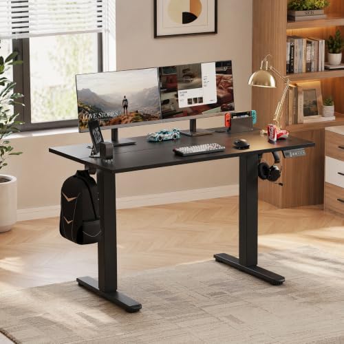 Claiks Electric Standing Desk, 40x24 Inch, Black - Image 2