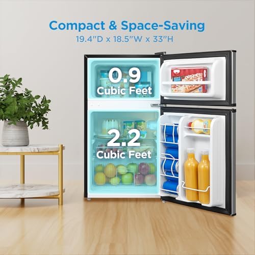 Midea 3.1 Cu.ft Mini Fridge with Freezer, Energy Star Certified, for Dorm - Image 4