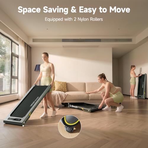 YPOO Walking Pad with 14% Incline Under Desk Treadmill for Home & Office - Image 3