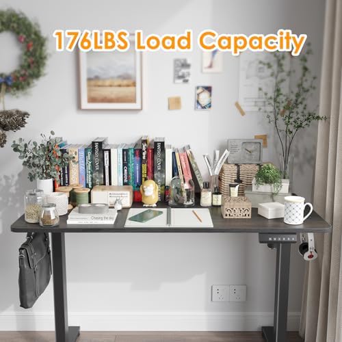 STARY Electric Standing Desk Adjustable Height Sit Stand Home Office Desk with Splice Board - Image 3