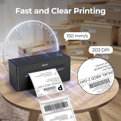 Nelko Bluetooth Thermal Shipping Label Printer, 4x6 Thermal Label Printer - Image 4