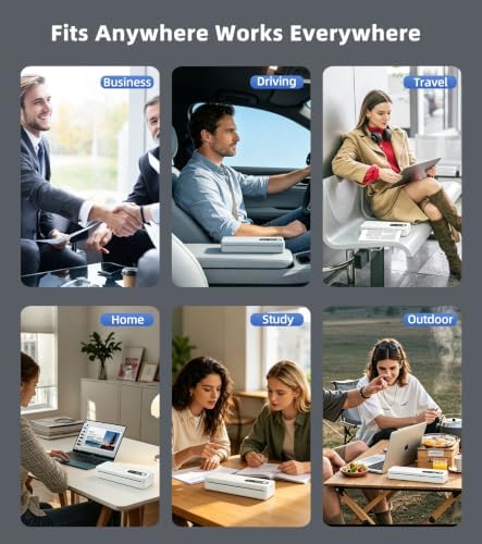 ORGBRO M1 Portable Thermal Printer, 8.5'' x 11'' Wireless Inkless Printer - Image 6