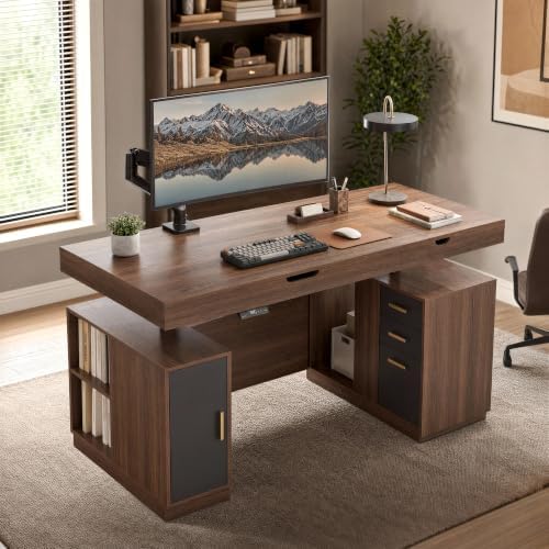 ModernMate 63" Executive Standing Desk with Hidden Storage, 3 Drawers by ModernMate