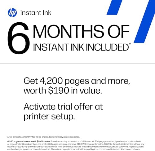 HP DeskJet 2923 Wireless All-in-One Color Inkjet Printer, Scanner, Copier, 6 Month Trial of Instant Ink Included, AI-Capable (B18JWA) - Image 3