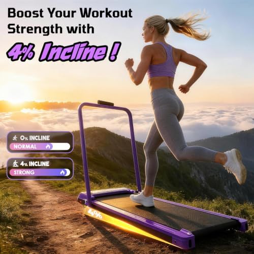 Walking Pad Treadmill for Home, Incline Walking Pad with Handle Bar - Image 2