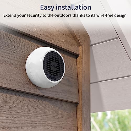 Arlo Outdoor Siren for Home Security System - Wireless, Strobe Light - Image 2
