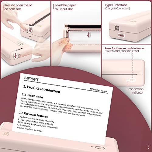 HPRT Wireless Portable Printer - Bluetooth Thermal Printer for Travel - Image 5