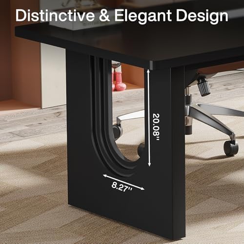 Tribesigns Modern Executive Desk, 70.9" Large Office Computer Desk, Conference Table Meeting Room Table, Simple Workstation Business Furniture for Home Office - Image 7