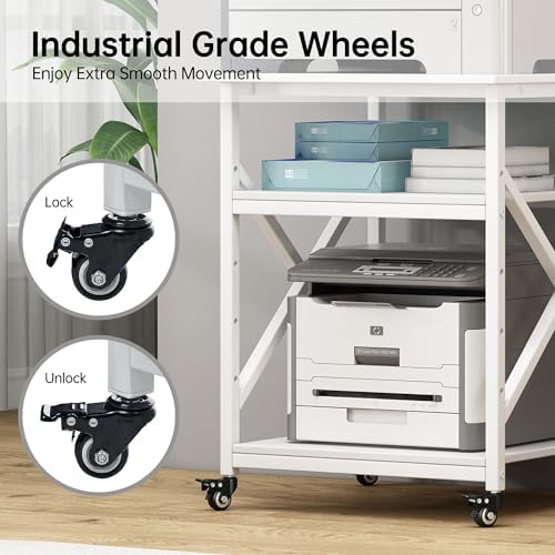 Fannova 3D Printer Stand 23.6"x23.6" with Height Adjustable Storage Shelf - Image 5