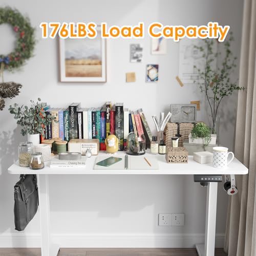 STARY Electric Standing Desk Adjustable Height Sit Stand Home Office Desk with Splice Board - Image 2