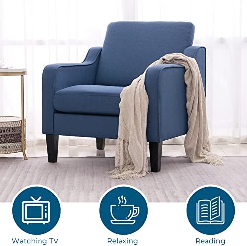 VINGLI Accent Chairs Set of 2, Modern Traditional Armchair for Living Room - Image 5