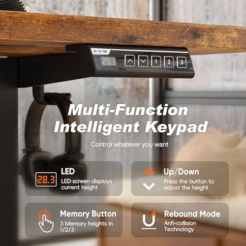 Monomi 86.6" Large Electric Standing Desk,Height Adjustable for Two-Person - Image 3