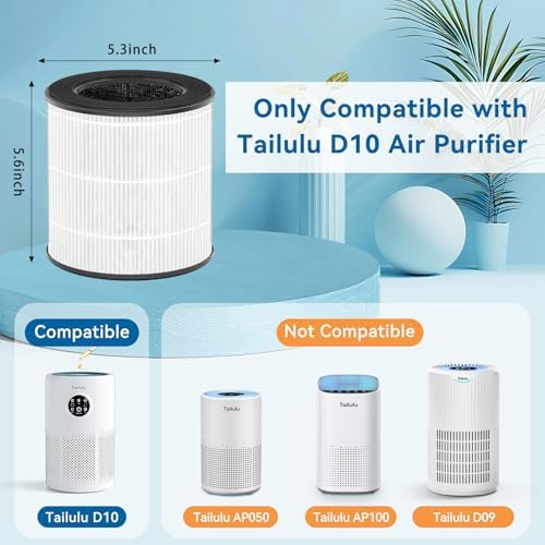 Tailulu D10 Official Air Purifier Replacement Filter（2 Pack） - Image 7