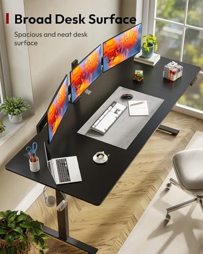 SANODESK 79''x32'' Large Electric Computer Height Adjustable Standing Desk - Image 5
