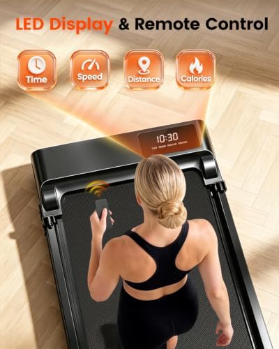 Walking Pad Treadmill with Incline and Handle Bar for Home Office - Image 7