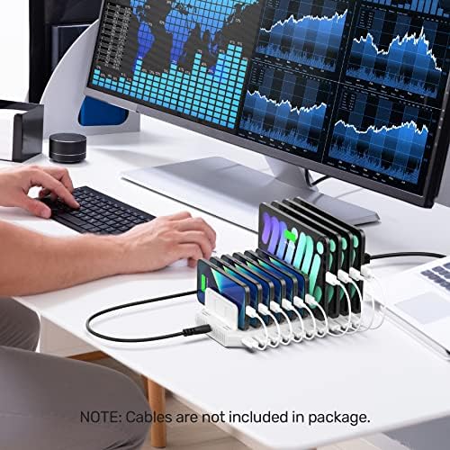 Unitek 96W 10-Port USB iPad Charging Station with Quick Charge 3.0 - Image 5