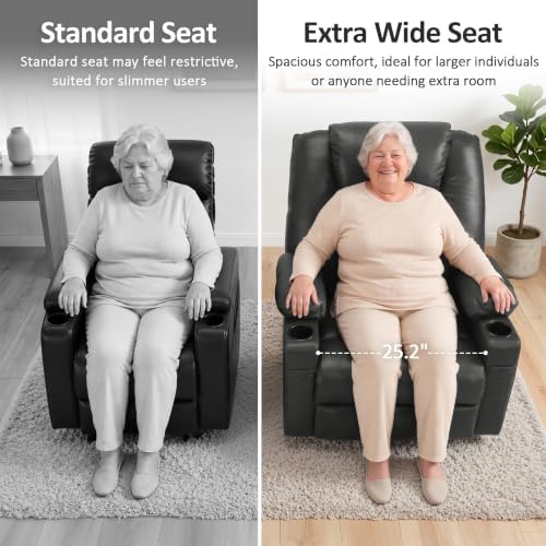 MCombo Power Lift Recliner Chair for Elderly, Heat and Massage R7042 - Image 4