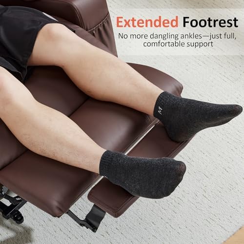 MCombo Power Lift Recliner Chair for Elderly 7040(Medium, Light Brown) - Image 5