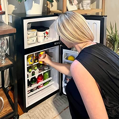 3.5 Cu.Ft Compact Refrigerator with Freezer – 2-Door, Black - Image 4