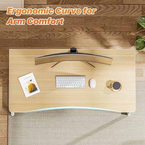 Huuger Folding Desk for Small Spaces, 39.4 Inch Foldable Computer Table - Image 5