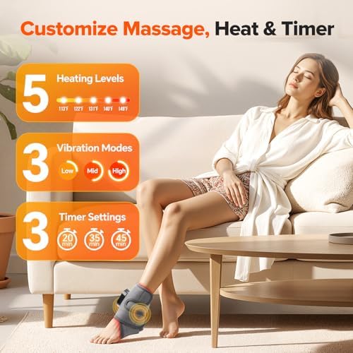 2PCS Foot Massager for Neuropathy, FSA Eligible Ankle Heating Pad - Image 4