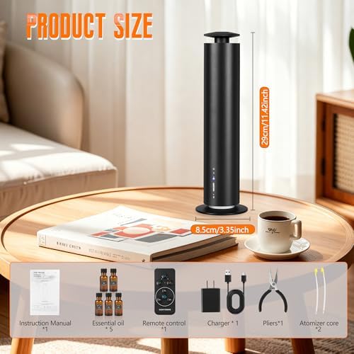 JEKAL Waterless Essential Oil Diffuser, Smart Cordless Scent Machine - Image 2