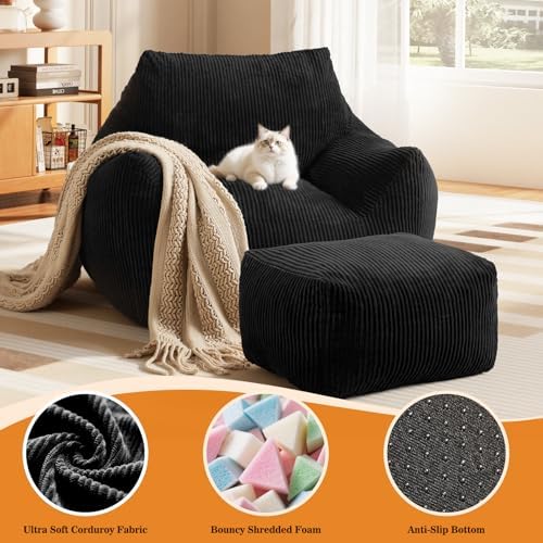 Big Bean Bag Chair for Adults, Ultra Soft BeanBag for Living Room - Image 3