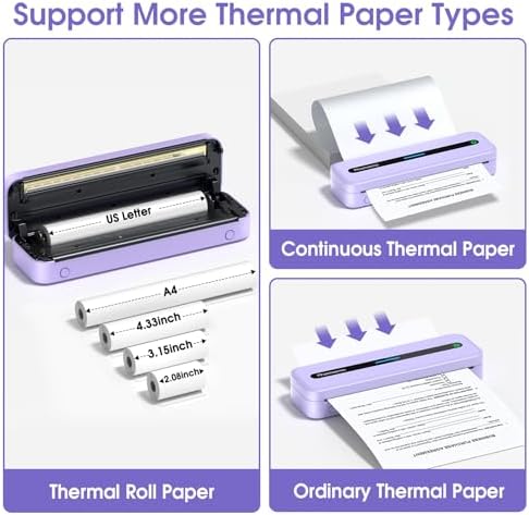Phomemo M832 Thermal Bluetooth Portable Printers Wireless for Travel - Image 6