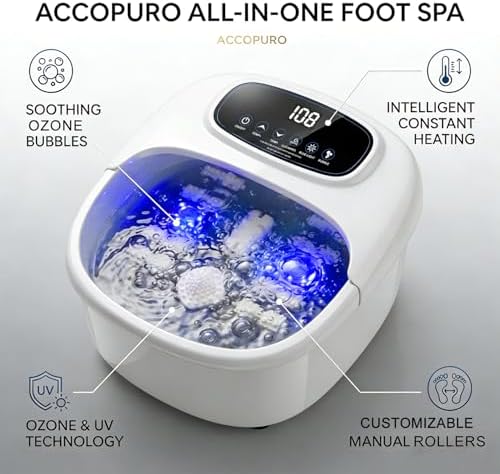 Foot Soaking Tub with Ozone & UV, Foot Spa Bath Massager with Heat - Image 3
