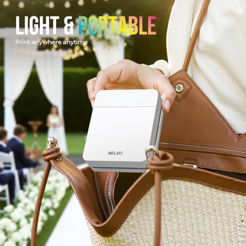 Nelko Portable Photo Printer, PP03 Color Mini Instant Photo Printer, Beige - Image 6