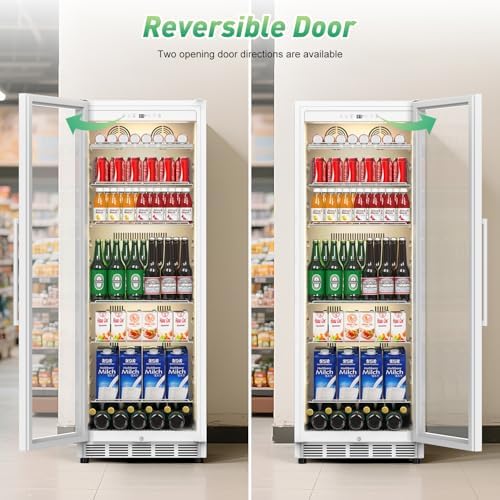 Velivi Commercial Merchandiser Refrigerator Display Beverage Fridge - Image 6