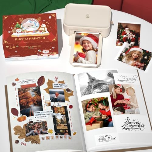 HPRT 4x6 Photo Printer for iPhone & Android, with 20 Sheets & 1 Ribbon, Portable Picture Printer for Phone, Home Use, Ideal for Mom, Family & Friends, Beige - Image 6