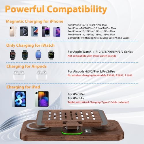 Wireless Charging Station for Apple Devices, Only for Apple Watch Charging - Image 4