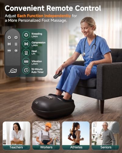 Snailax 4-in-1 Foot Massager with Heat 2026 Upgraded FSA Eligible Item - Image 5