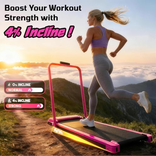 Walking Pad Treadmill for Home, Incline Walking Pad with Handle Bar - Image 2