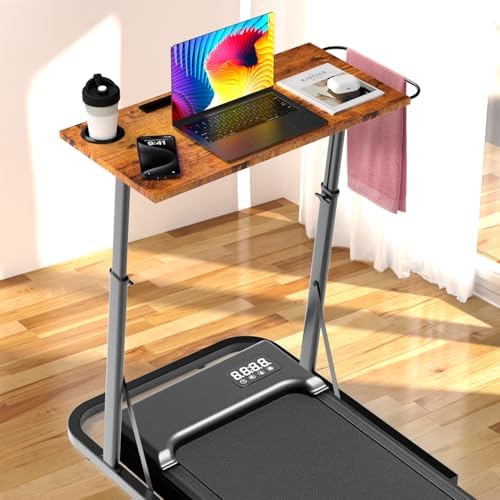 VTORY Adjustable Height Standing Desk for Walking Pad Treadmill，for Cycling by MadeHomeFitnessEasily