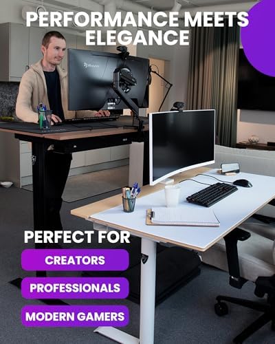Arozzi Arena Nordico Electric Standing Desk White - Image 5
