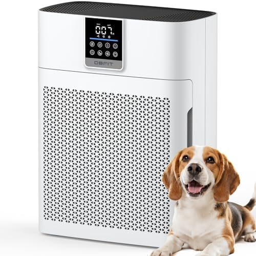 Air Purifiers for Home Large Room up to 2180 Sq Ft, DBFIT HEPA Air Purifier with Washable Nylon Pre-Filter, PM2.5 Air Quality Sensor, Air Cleaner for Pet Hair, Odor, Smoke, Dust, Pollen AP2410 by DBFIT