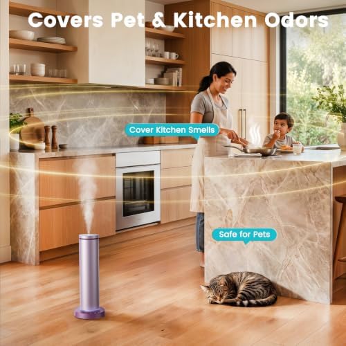 Ziweo Waterless Essential Oil Diffuser Up to 1500sq.ft, Rechargeable Tower - Image 6