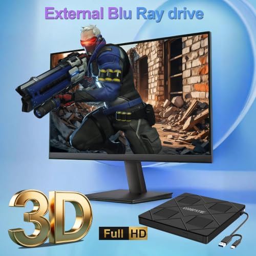 8-in-1 External Blu-ray Drive, USB-C Hub & Card Reader for Laptop - Image 4