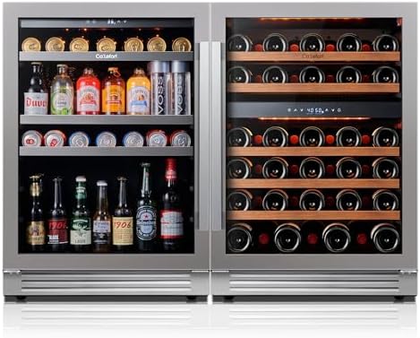 Ca'Lefort 48 Inch Wine & Beverage Refrigerator Set, 220 Can & 52 Bottle by CaLefort