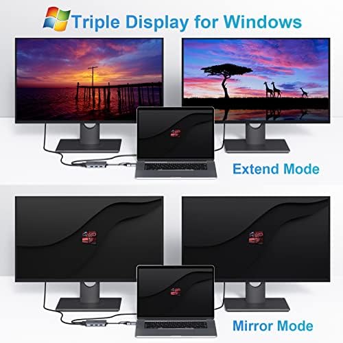 LIONWEI USB 3.0 to Dual HDMI Docking Station for MacBook (Driver Needed) - Image 6