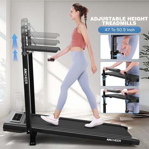 ANCHEER Walking Pad with 15% Incline, Foldable Treadmill with Handle & Desk - Image 3