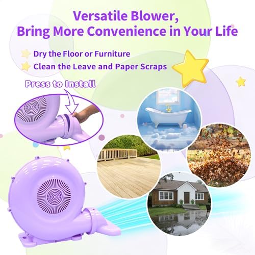 WELLFUNTIME Multi‑Purpose Portable Electric Air Blower (0.7HP 520W) - Image 3