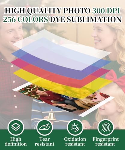 iDPRT 4x6 Photo Printer with 108 Sheets & 2 Ribbons,Instant Picture Printer - Dye Sublimation, Portable Color Photo Printers for iPhone, Android, WI-Fi Connnecting, Home Use - Image 3