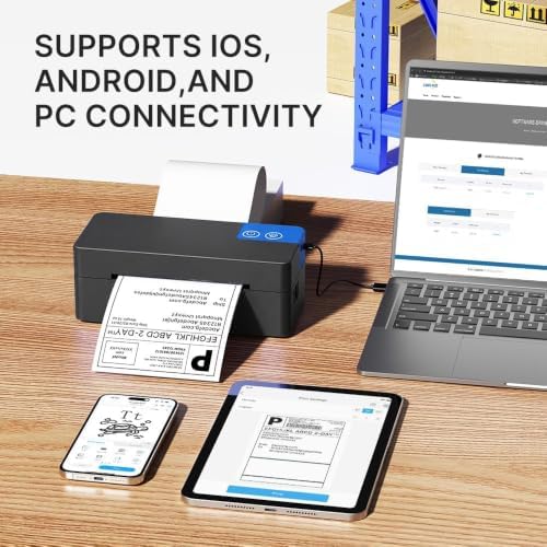Bluetooth Thermal Shipping Label Printer, 4x6 Thermal Label Printer - Image 3