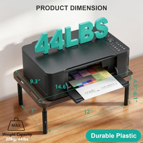 WALI Computer Monitor Stand for Desk, Adjustable Laptop Riser, up to 44 lbs - Image 2
