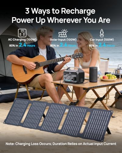 DARAN 350W Portable Power Station with 40W Solar Panel (600W Surge), 288Wh - Image 4