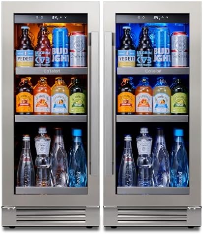 Ca'Lefort 30'' Beverage Fridge Under Counter, 200 Can Beverage Refrigerator by CaLefort